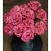 Dried Pink Corn Husk Roses - Open Flowers