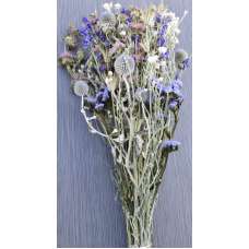 Dried Flower Blue Bouquet Garden Bunch