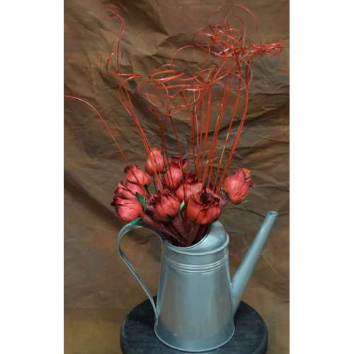 Red Corn Husk Rose Buds