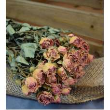 Mini Dried Rose Bouquet - Pink