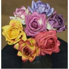 Beautiful Parchment Roses - Wood Roses