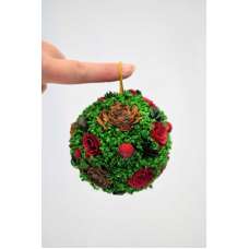 Mini Cedar Rose Ornament Balls