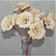 Wood Palm Roses - Wood Flower Bunch