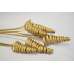 Dried Cane Cones - Gold Painted