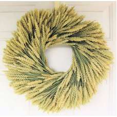 Beardless Wheat Wreath - 19 inch