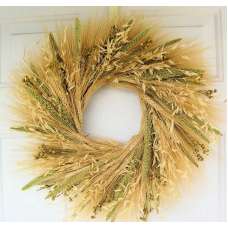 Mixed Grain Wheat Wreath - 19 inch