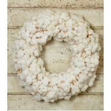 Dried Cotton Boll Wreath