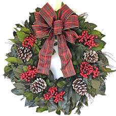 Dried Deck the Halls Wreath