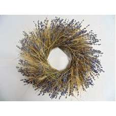 Dried Wheat and Lavender Wreath