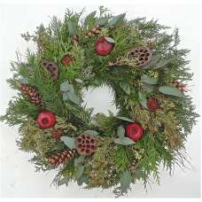 Fresh Rustic Holiday Wreath