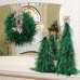 Green Hackle Feather Wreath 18 inch diameter